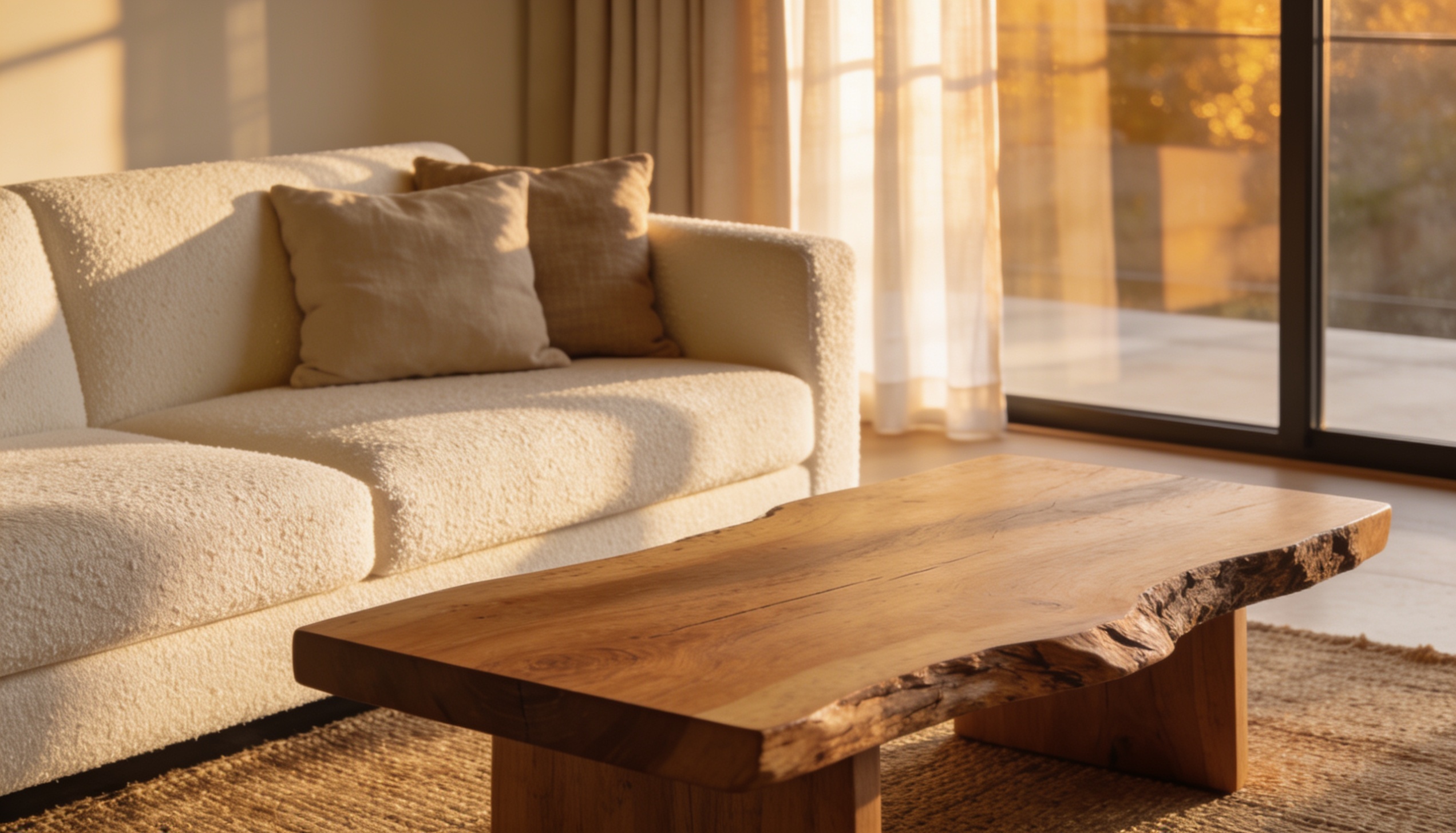 Living confortabil in 2026: boucle, catifea si texturi naturale